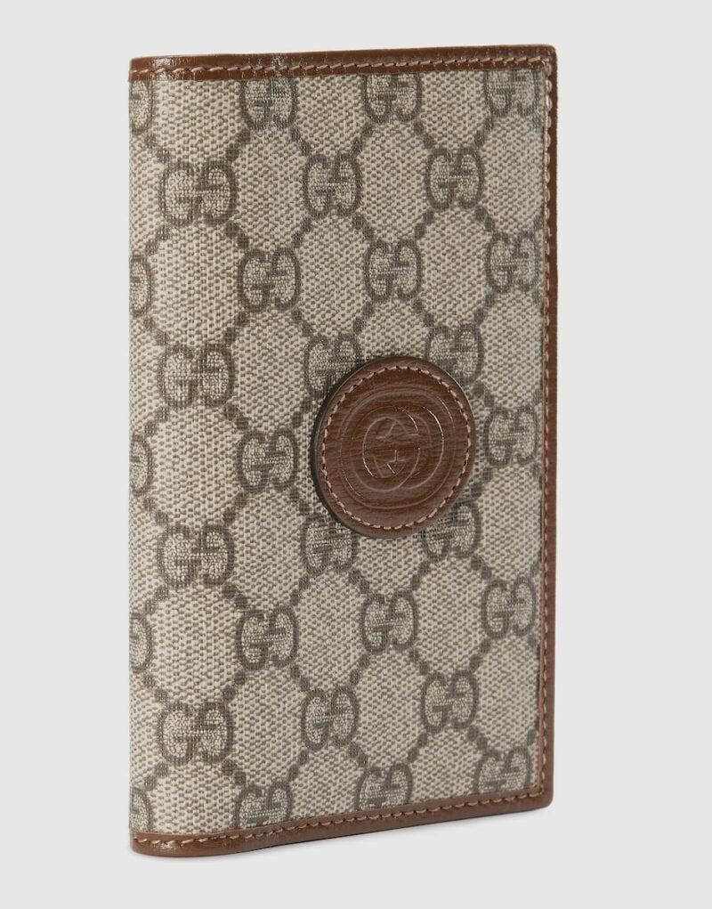 Gucci GG Passport Case With Interlocking G Beige 8.1 in/ 20.5 cm
