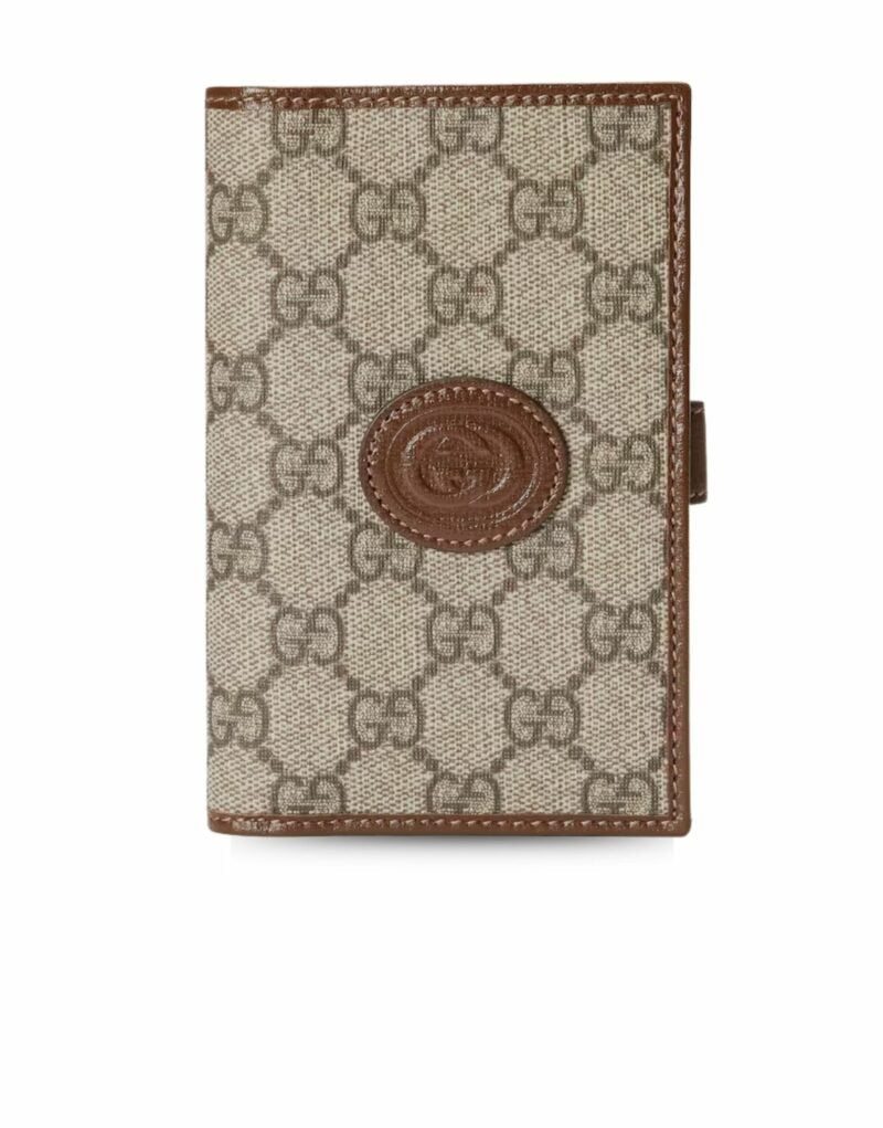 Gucci GG Passport Case With Interlocking G Beige 8.1 in/ 20.5 cm