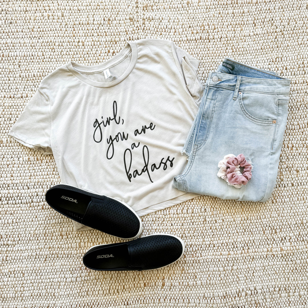Girl You Are a Badass Crop Tee