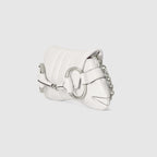 Gucci Horsebit Chain Medium Shoulder Bag White For Women 15 Inches/ 38 Cm