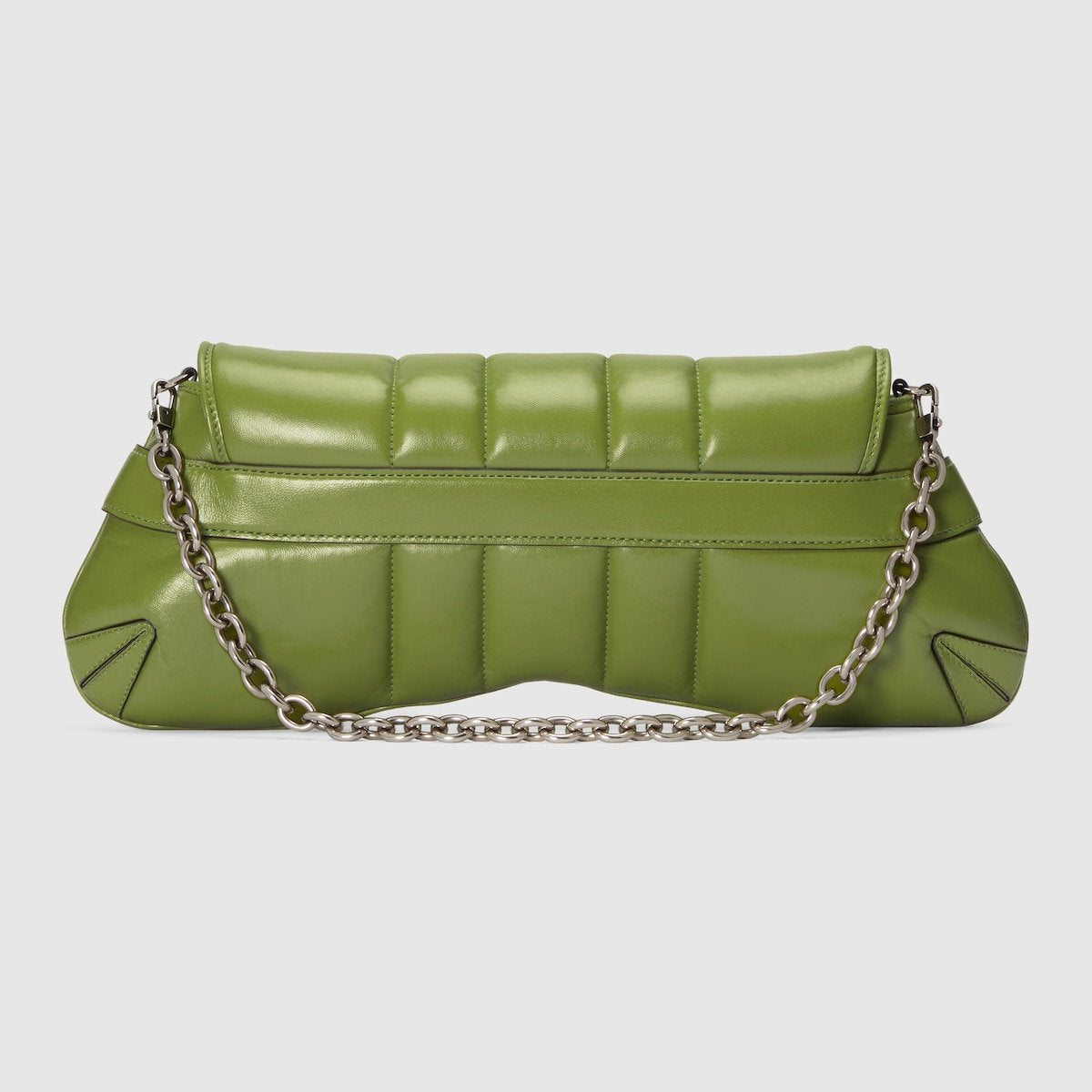 Gucci Horsebit Chain Medium Shoulder Bag Green For Women 15 Inches/ 38 Cm