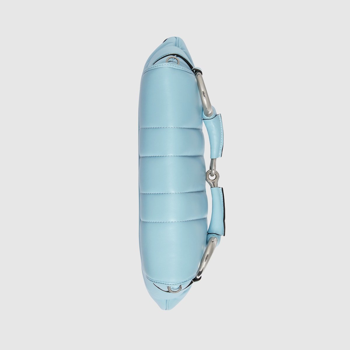 Gucci Horsebit Chain Medium Shoulder Bag Light Blue For Women 15 Inches/ 38 Cm