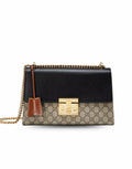 Gucci Padlock Medium GG Shoulder Bag Beige/Ebony Supreme Canvas For Women, Women’s Handbags, Crossbody Bags 12in/30cm