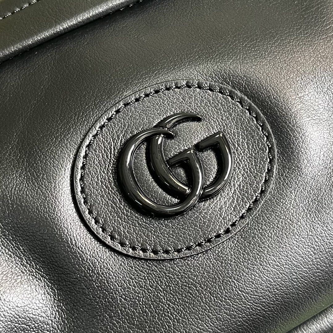 Gucci Shoulder Tonal Double G Bag Green Khaki/Black For Men 23.3cm/9.2in 725696 AABDH 3353 –