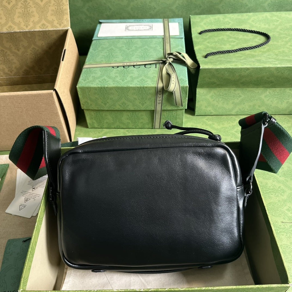 Gucci Shoulder Tonal Double G Bag Green Khaki/Black For Men 23.3cm/9.2in 725696 AABDH 3353 –