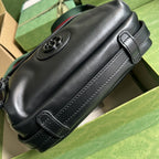 Gucci Shoulder Tonal Double G Bag Green Khaki/Black For Men 23.3cm/9.2in 725696 AABDH 3353 –