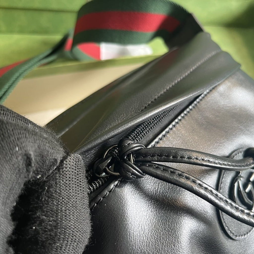 Gucci Shoulder Tonal Double G Bag Green Khaki/Black For Men 23.3cm/9.2in 725696 AABDH 3353 –