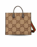 Gucci Tote Bag With Jumbo Camel And Ebony Jumbo GG Canvas For Women 14.6in/37cm ‎