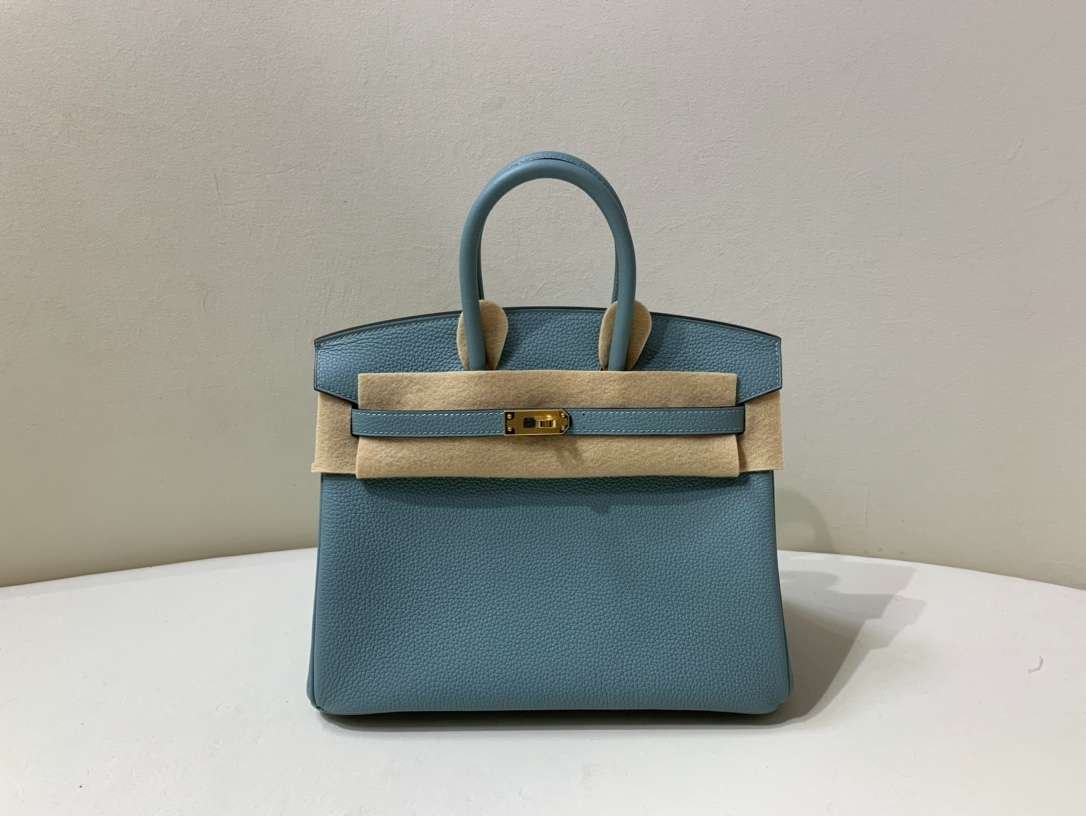Hermes Birkin 25 Beton Togo Jade Green For Women 25cm / 9.8in