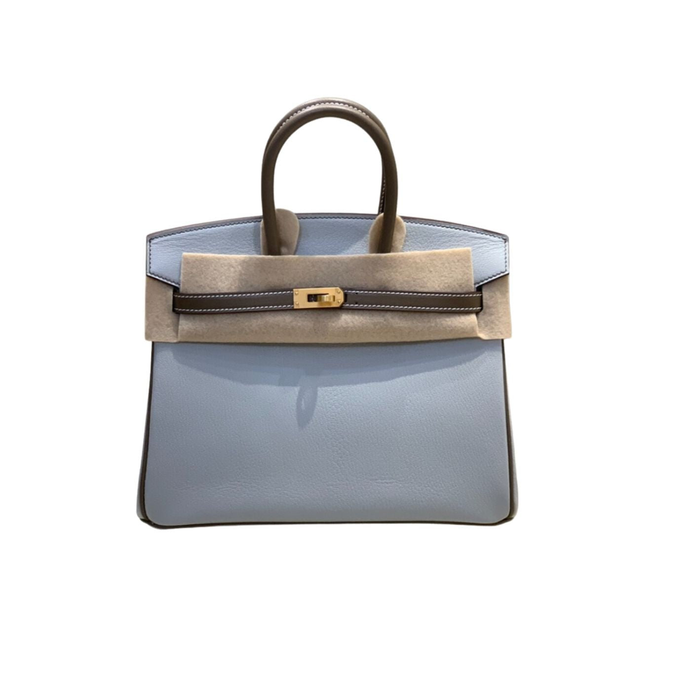 Hermes Birkin 25 Beton Togo Blue For Women 25cm / 9.8in
