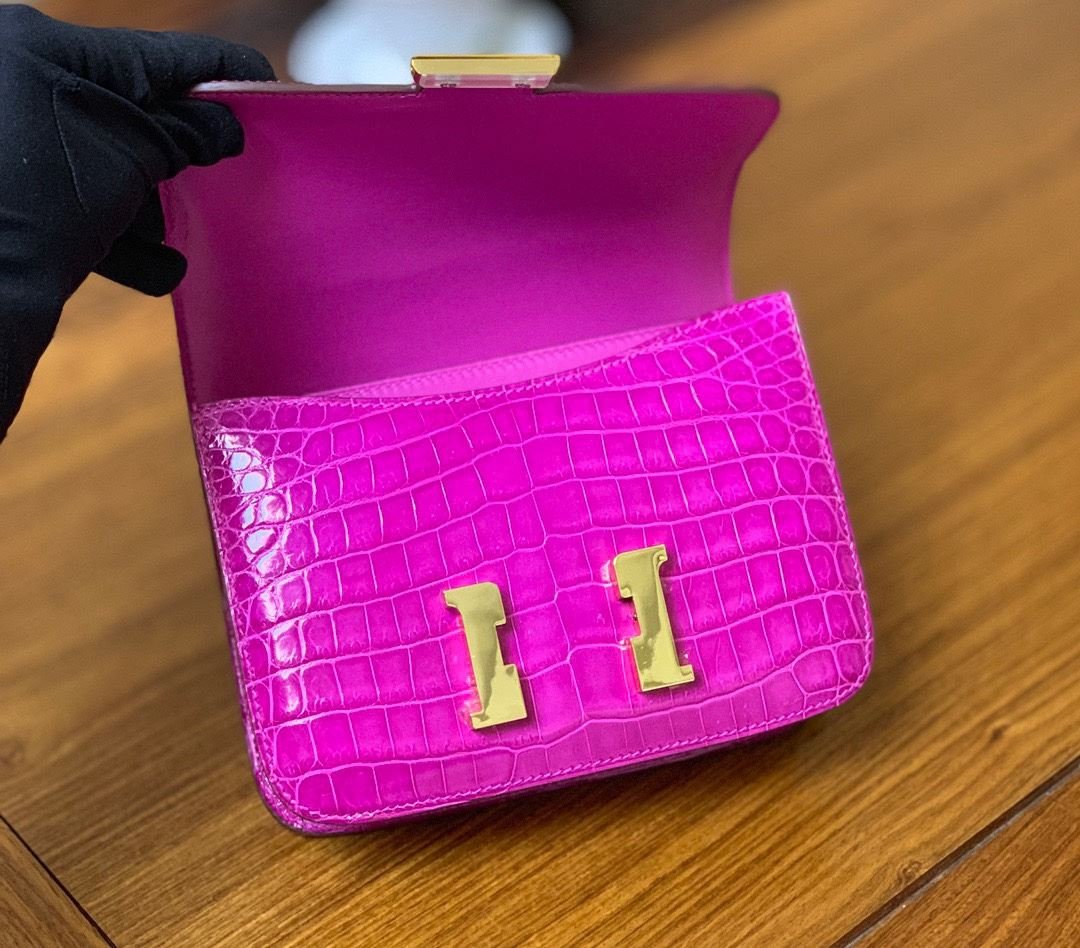Hermes Constance Purple For Women 19cm/7.4in