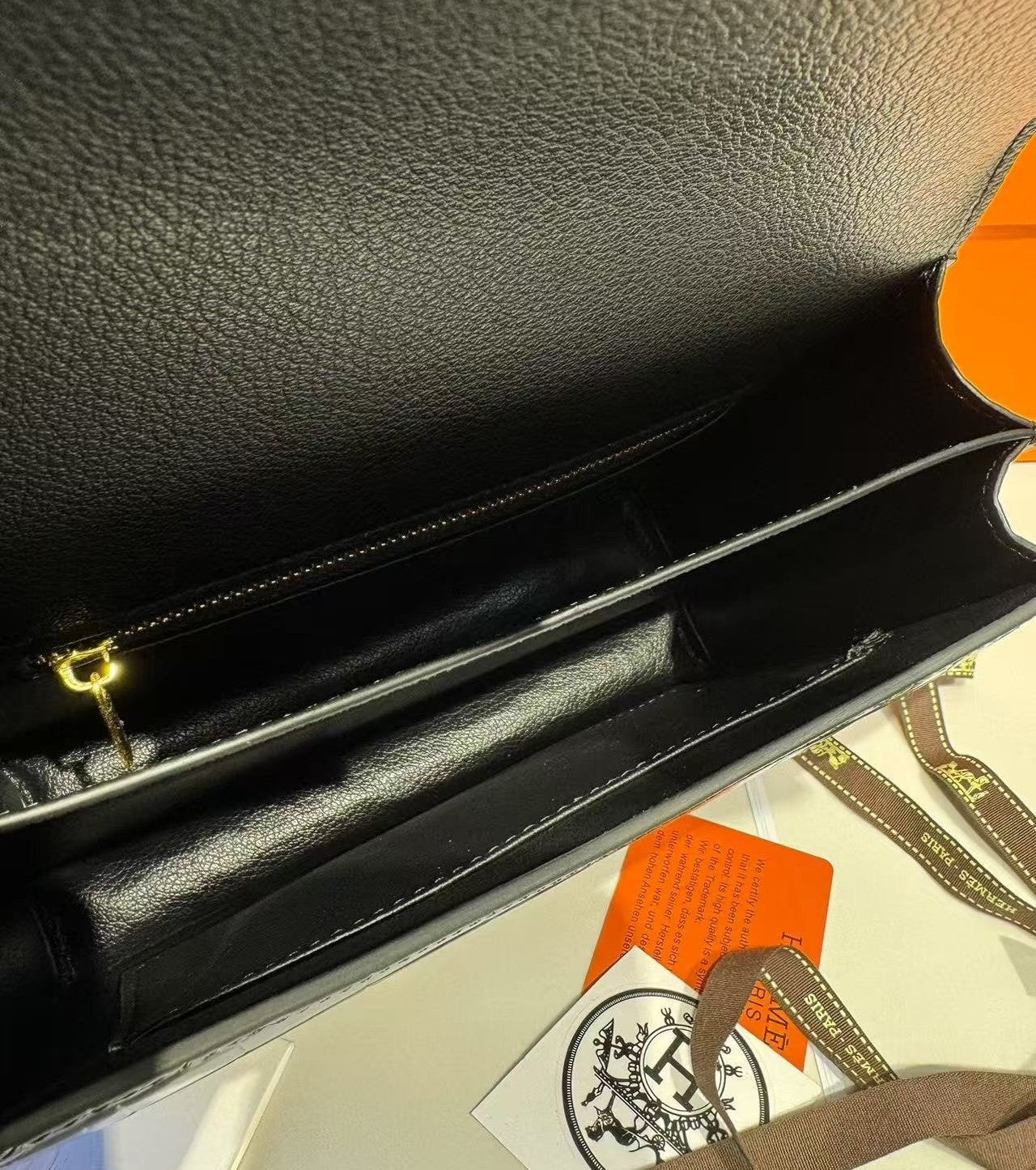 Hermes Constance 23 Pattern Crocodile Black For Women, Women’s Handbags, Shoulder Bag 9in/23cm