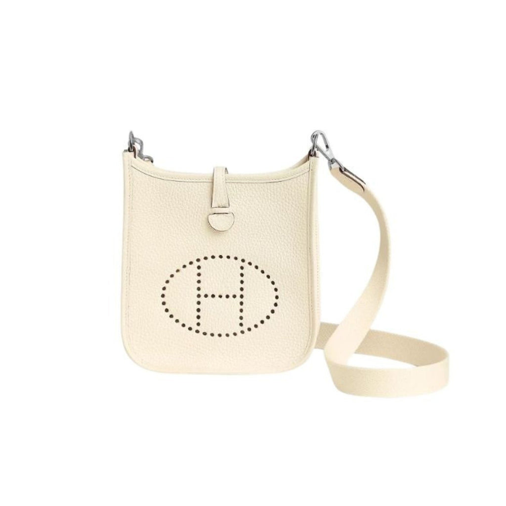 Hermes Evelyne 16 Amazone Bag Beige With Silver-Toned Hardware For Women, Women’s Shoulder And Crossbody Bags 6.3in/16cm