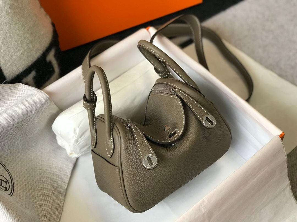 Hermes Lindy Mini Bag Brown For Women, Women’s Handbags, Shoulder And Crossbody Bags 7.5in/19cm