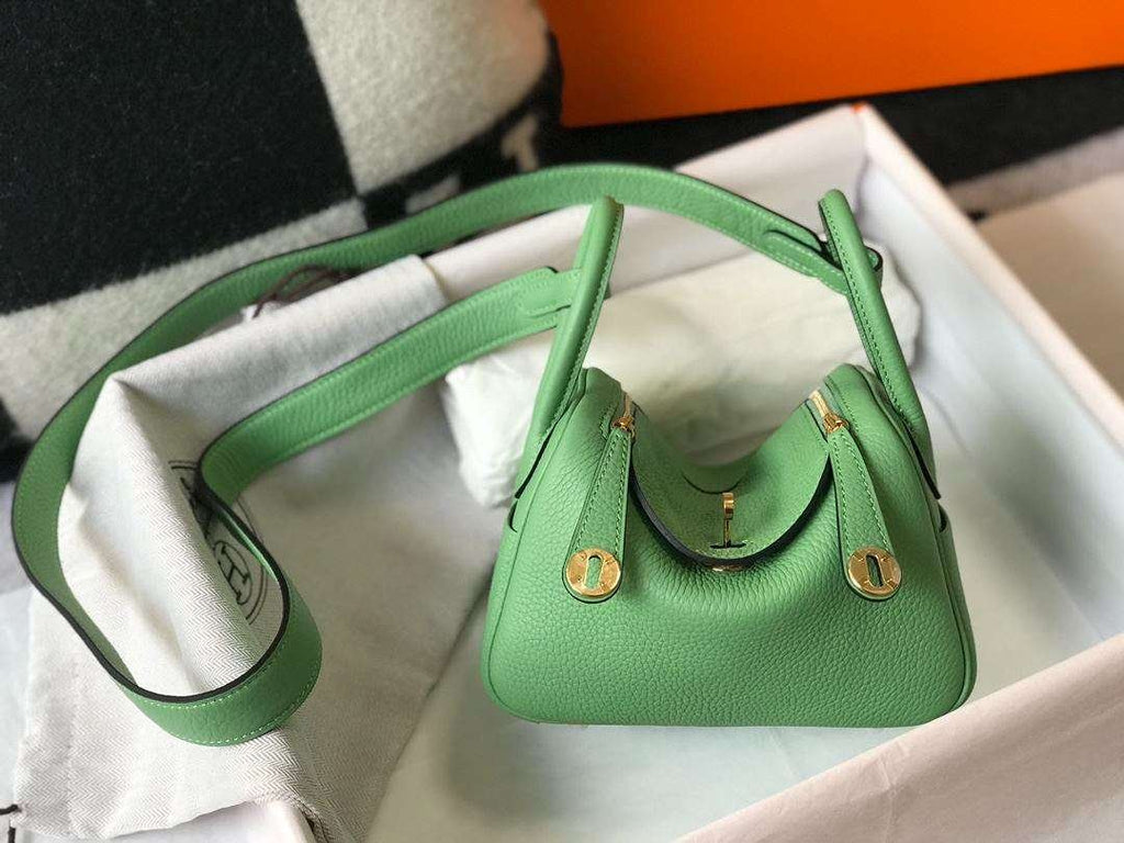 Hermes Lindy Mini Green For Women 19cm / 7.4in
