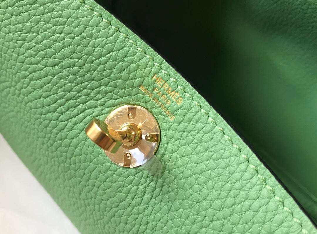 Hermes Lindy Mini Green For Women 19cm / 7.4in