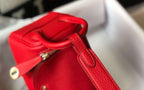 Hermes Lindy Mini Red For Women 19cm / 7.4in