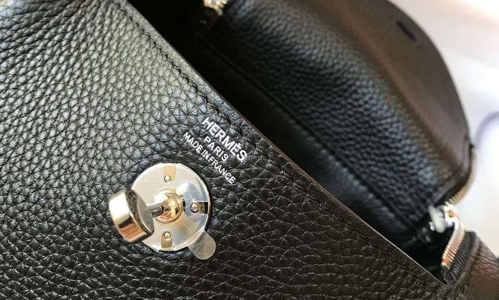 Hermes Lindy Mini Black For Women 19cm / 7.4in