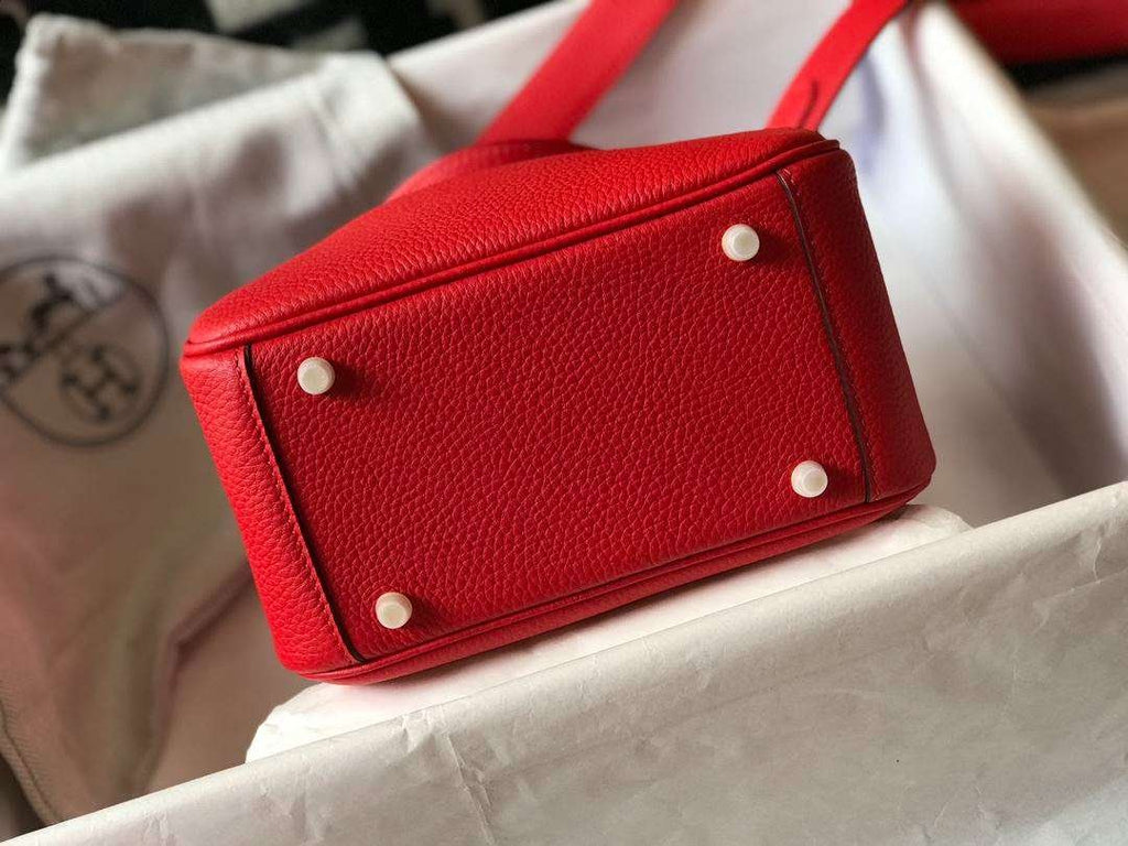 Hermes Lindy Mini Red For Women 19cm / 7.4in