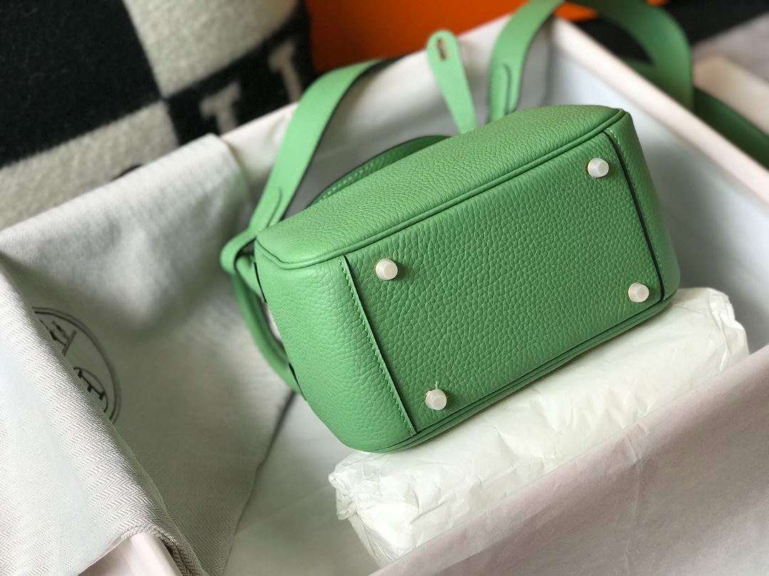 Hermes Lindy Mini Green For Women 19cm / 7.4in