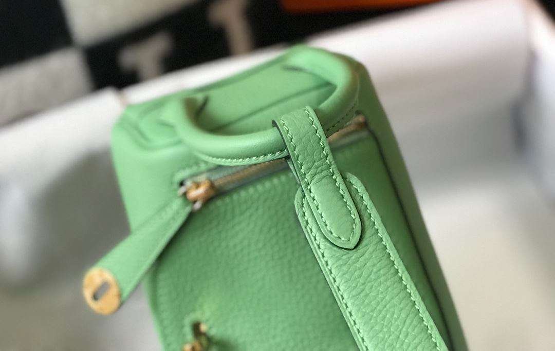 Hermes Lindy Mini Green For Women 19cm / 7.4in