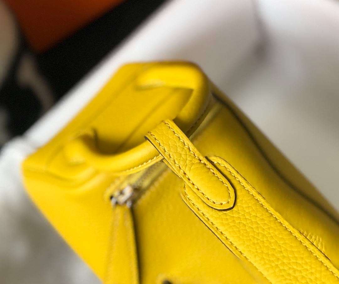 Hermes Lindy Mini Yellow For Women 19cm / 7.4in