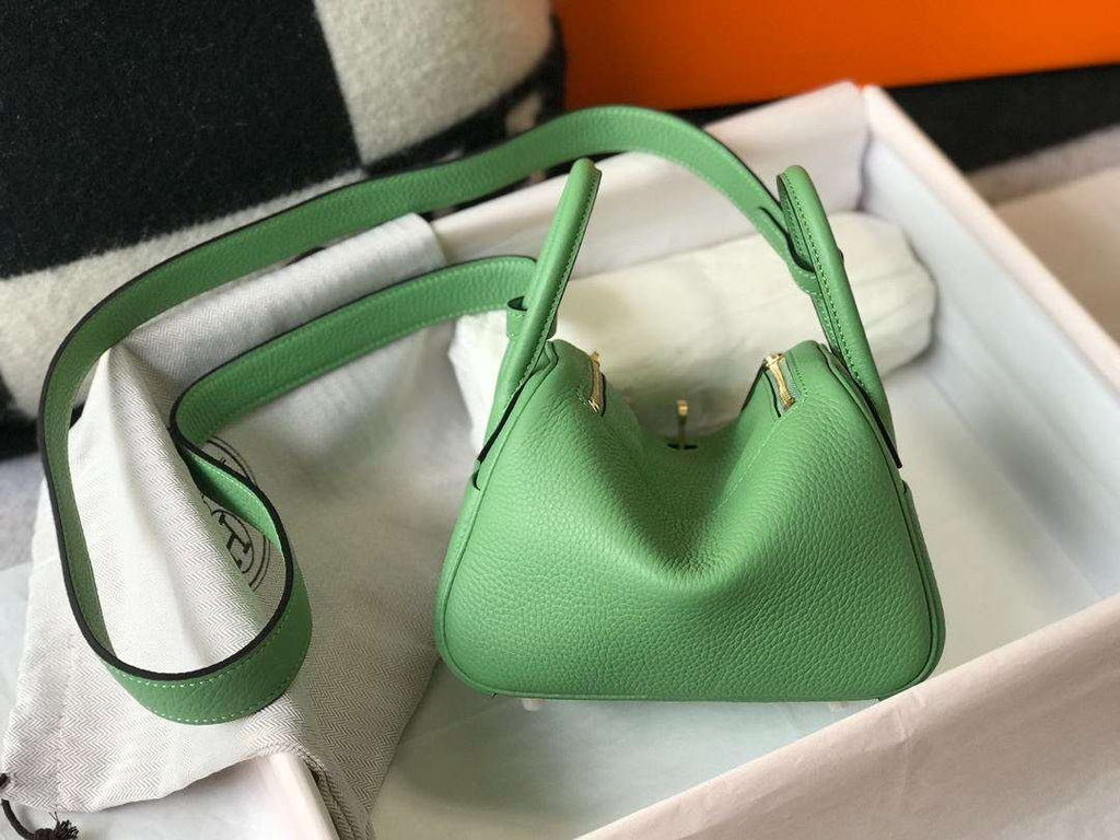 Hermes Lindy Mini Green For Women 19cm / 7.4in