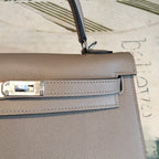 Hermes Kelly 25 Sellier Epsom Gris Asphalt Bag For Women Silver Toned Hardware, Women’s Handbags, Shoulder Bags 10in/25cm