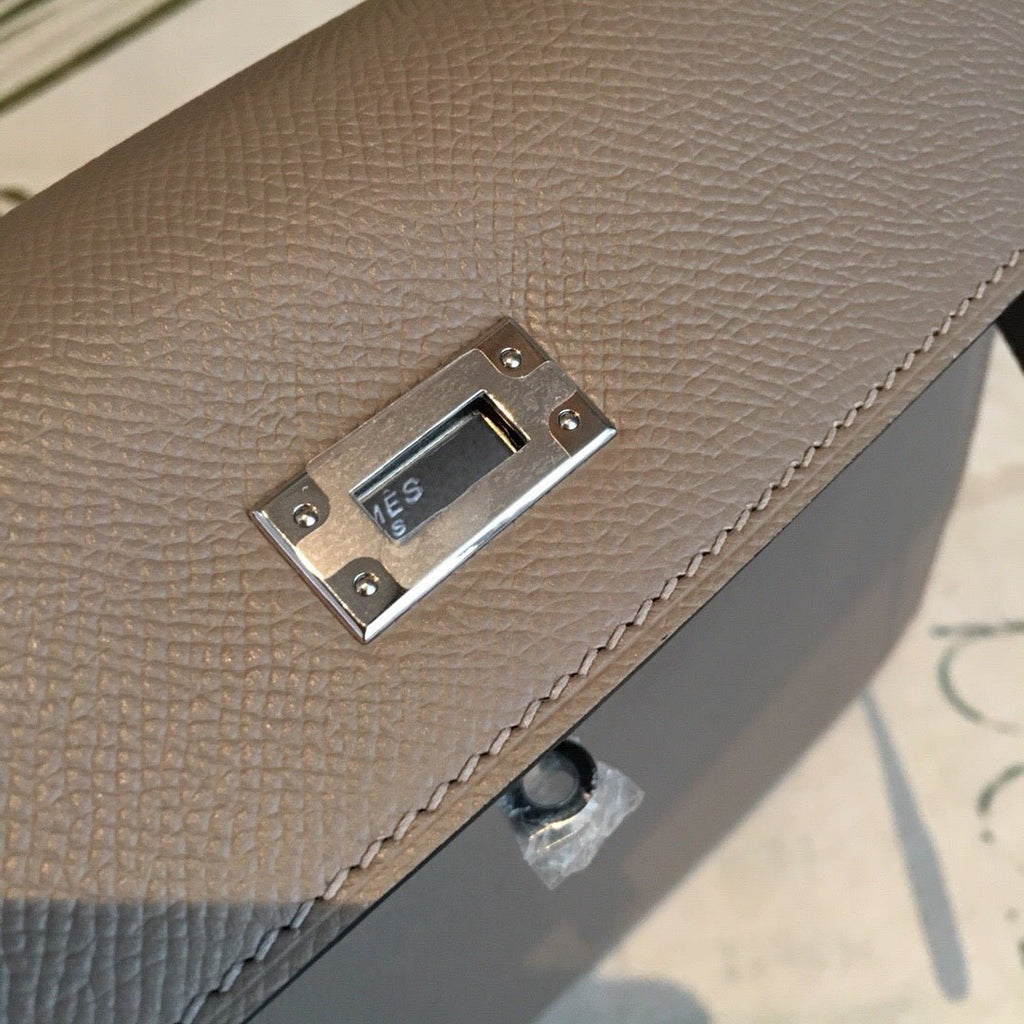 Hermes Kelly 25 Sellier Epsom Gris Asphalt Bag For Women Silver Toned Hardware, Women’s Handbags, Shoulder Bags 10in/25cm
