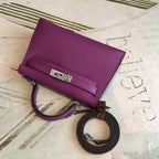 Hermes Mini Kelly Violet For Women Silver Toned Hardware 7.5in/19cm