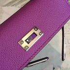 Hermes Mini Kelly Violet For Women Silver Toned Hardware 7.5in/19cm