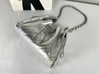 Chanel 26C Silver Caviar Mini 25 with Ruthenium Hardware