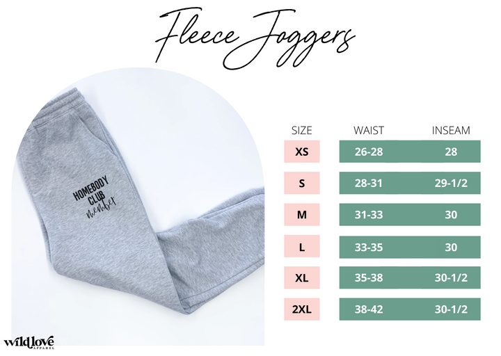 Winter Mushrooms Fleece Joggers