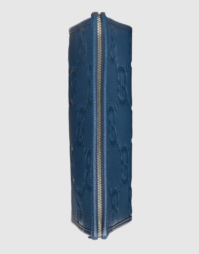 Gucci Jumbo GG Pouch Blue 11.2 In/ 28.5 Cm 739490