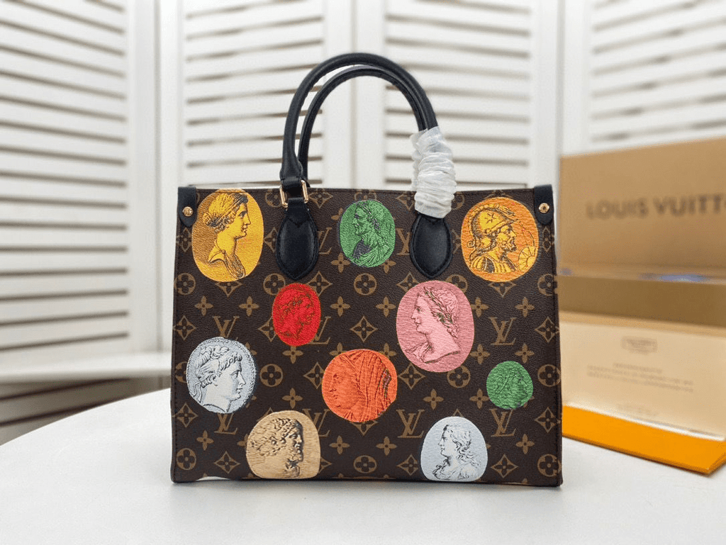 Louis Vuitton x Fornasetti Onthego MM Monogram Cameo 35Cm