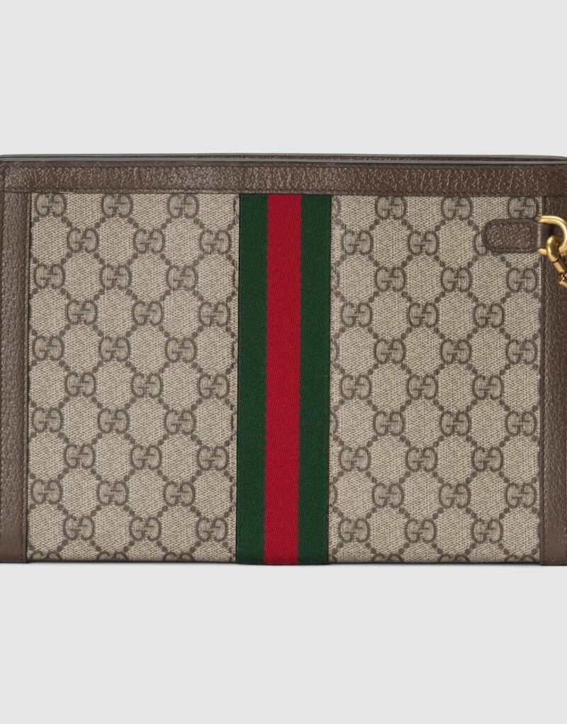 Gucci Ophidia GG Pouch Beige For Women 10.2 in/ 26 cm