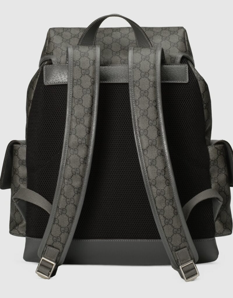 Gucci Ophidia Medium Backpack Grey 15.7 in/ 40 cm