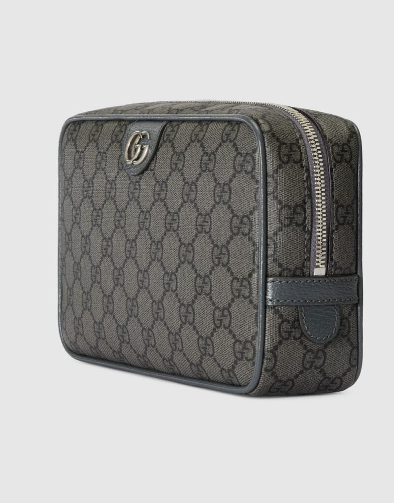 Gucci Ophidia GG Toiletry Case Grey 9.2 in/ 23.5 cm