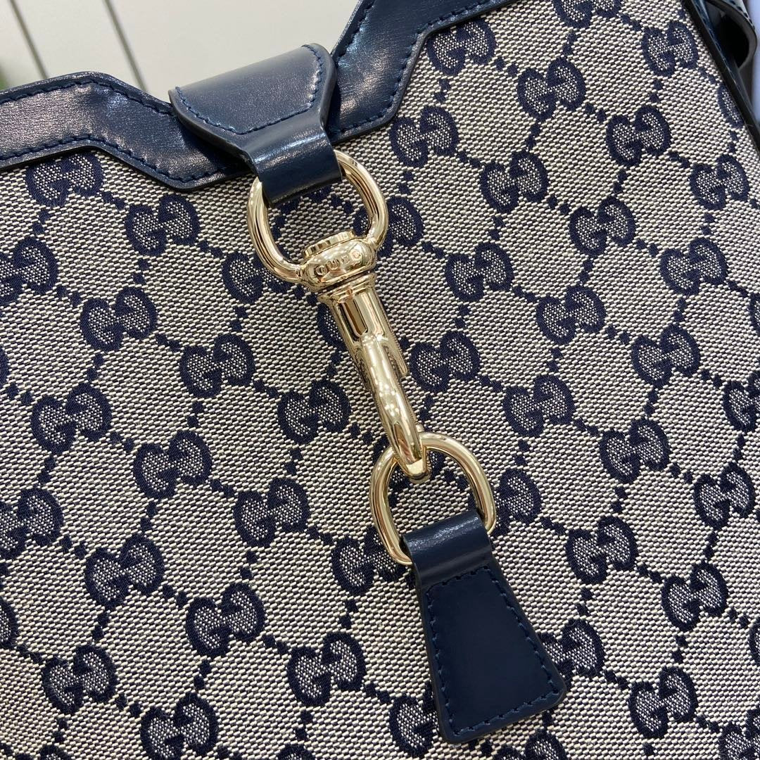 Gucci Original GG Small Bucket Bag Beige For Women 10.4in/26.5cm