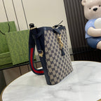 Gucci Original GG Small Bucket Bag Beige For Women 10.4in/26.5cm