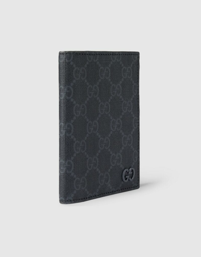 Gucci Passport Case With GG Detail Black 7.5in/19cm