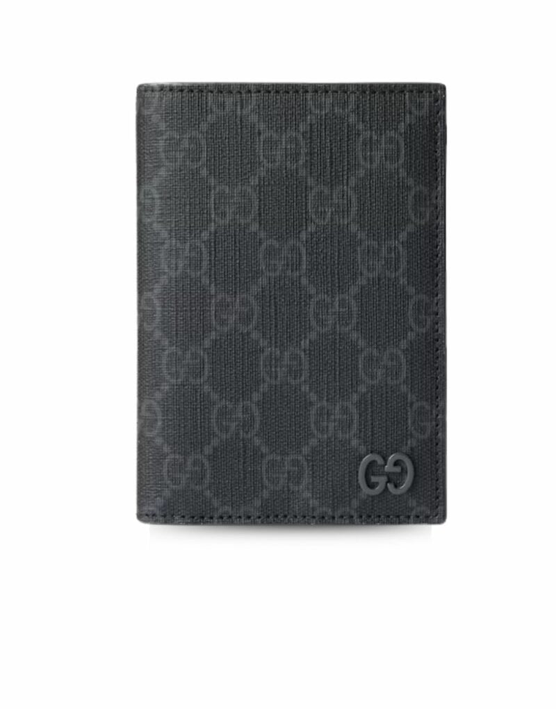 Gucci Passport Case With GG Detail Black 7.5in/19cm