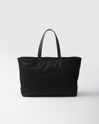 Prada Re-Edition 1978 Large Re-Nylon And Saffiano Tote Bag Black For Women 16.9 Inches/ 43 Cm