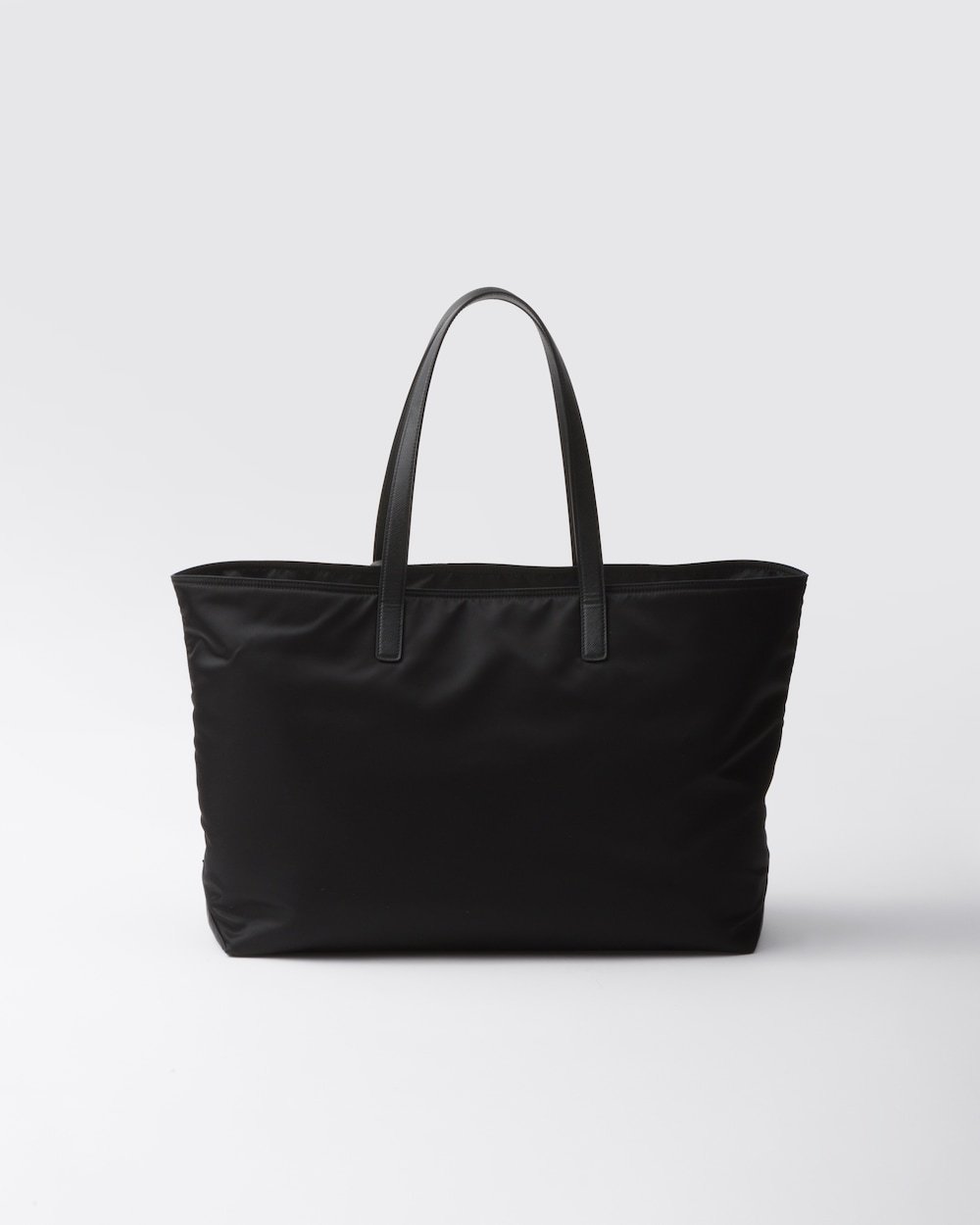 Prada Re-Edition 1978 Large Re-Nylon And Saffiano Tote Bag Black For Women 16.9 Inches/ 43 Cm