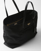 Prada Re-Edition 1978 Large Re-Nylon And Saffiano Tote Bag Black For Women 16.9 Inches/ 43 Cm