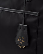 Prada Re-Edition 1978 Large Re-Nylon And Saffiano Tote Bag Black For Women 16.9 Inches/ 43 Cm