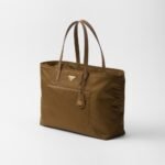 Prada Re-Edition 1978 Large Re-Nylon And Saffiano Tote Bag Beige For Women 16.9 Inches/ 43 Cm