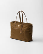 Prada Re-Edition 1978 Large Re-Nylon And Saffiano Tote Bag Beige For Women 16.9 Inches/ 43 Cm