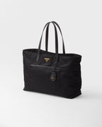 Prada Re-Edition 1978 Large Re-Nylon And Saffiano Tote Bag Black For Women 16.9 Inches/ 43 Cm