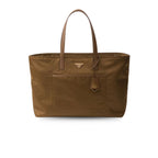 Prada Re-Edition 1978 Large Re-Nylon And Saffiano Tote Bag Beige For Women 16.9 Inches/ 43 Cm